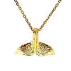 [Juraise] Hawaiian Jewelry K24 Pure Gold Plated K24 Pendant Necklace Plumeria Scroll Birthday Gift