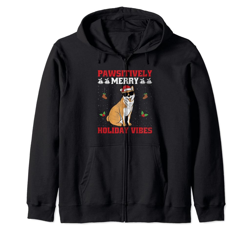 Christmas Shiba Inu Dad Dog Lover Owner Animal Rescue Zip Parka