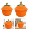 Woven Storage Basket with Lid Gift Toys Organizer for Home Countertop Pantry