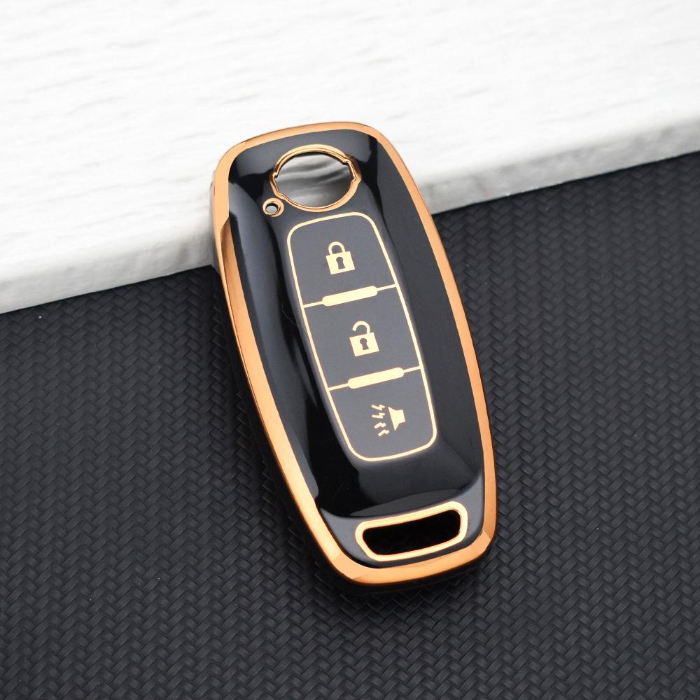 TPU Schlüsselhülle Halter für Nissan Qashqai J12 Juke Teana X-trail T33 Kicks Altima Ariya 3 Tasten Weiche Schale Fob Abdeckung Schlüsselanhänger