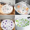 Floral Bathroom Sink Stickers Removable Self-Adhesive Waterproof Bathroom Toilet Decorative Sticker Bathtub Sticker Home Decor