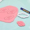 2023 New Vintage Plaque Frame Cookie Cutters Name Plate Plastic Biscuit Mould Cake Decorating Tools Letters Baking Tools 4PCS