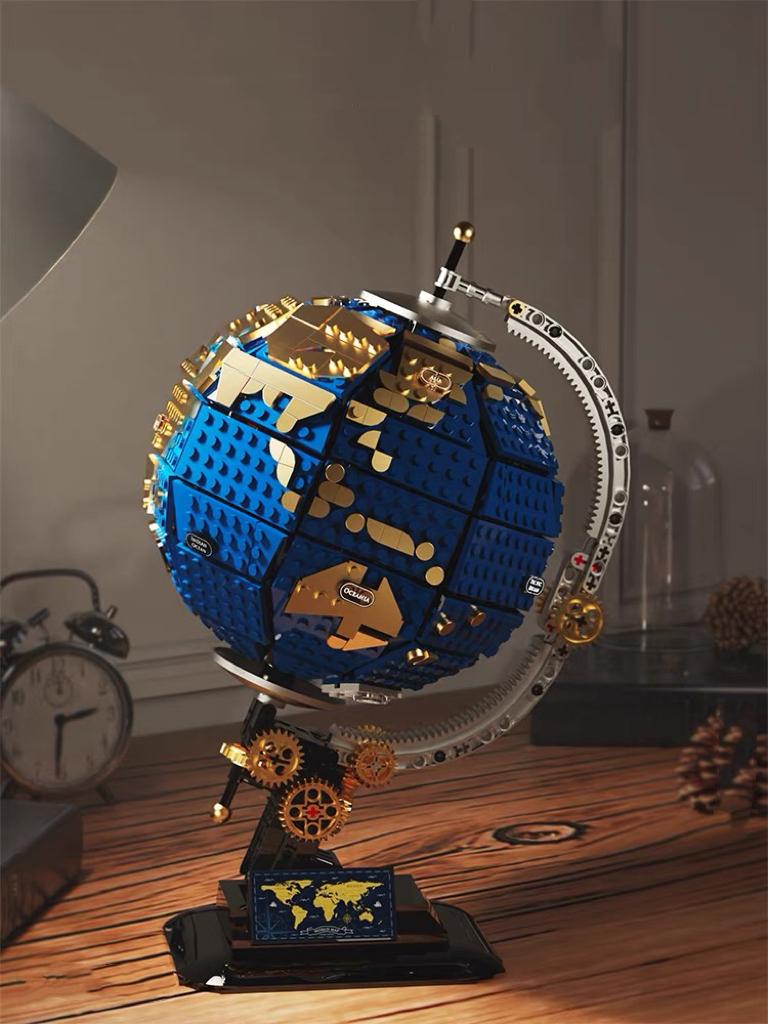1455PCS Creative Globe Version Puzzle Science Teaching Building Blocks Assembly Education Bricks Model Toy Kid Adult for Gift