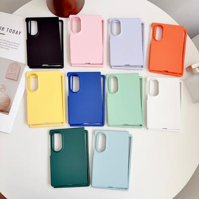 Samsung Galaxy Z Fold 8 için PC Sert Kabuk Telefon Kılıfı Düz Renk Koruma Darbeye Dayanıklı Arka Kapak