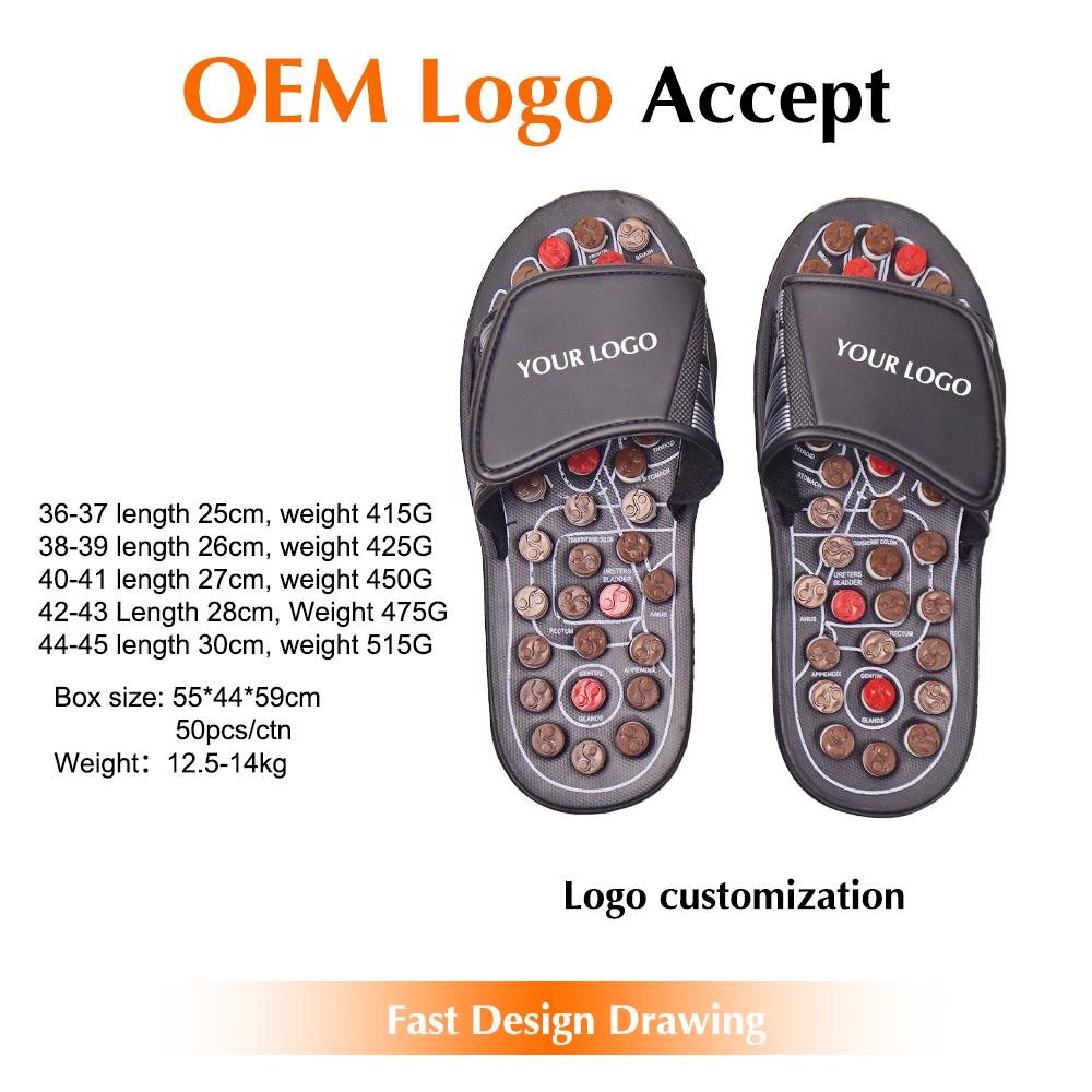 Plantar Fasciitis Relief Foot Massager, Acupressure Slippers Slides for Men Women