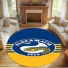 Parramatta Eels Print Round Rug, Washable Floor Carpet, For Entryway Dorm Laundry Room Office Study, Home Decor Birthday Christmas Gift