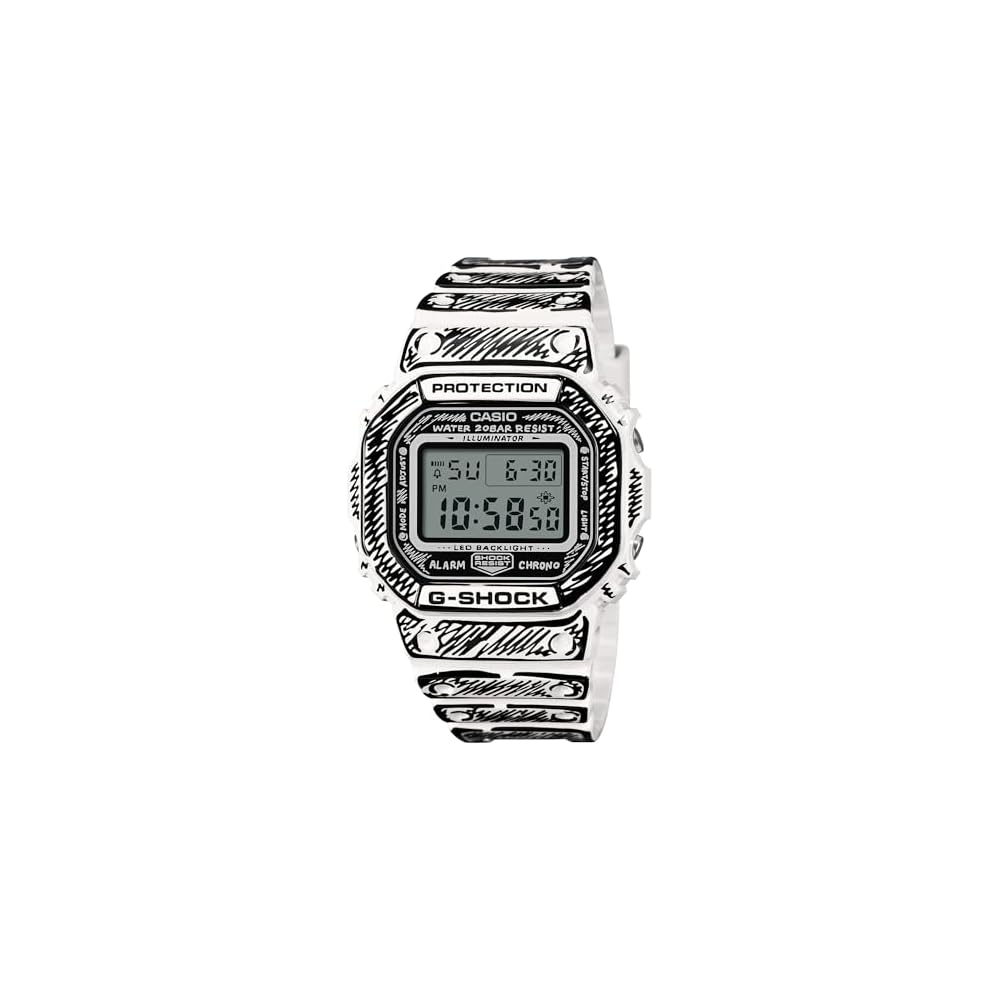 Casio G-Shock DW-5600JV-7JR Joshua Vides Collaboration Men s Watch White