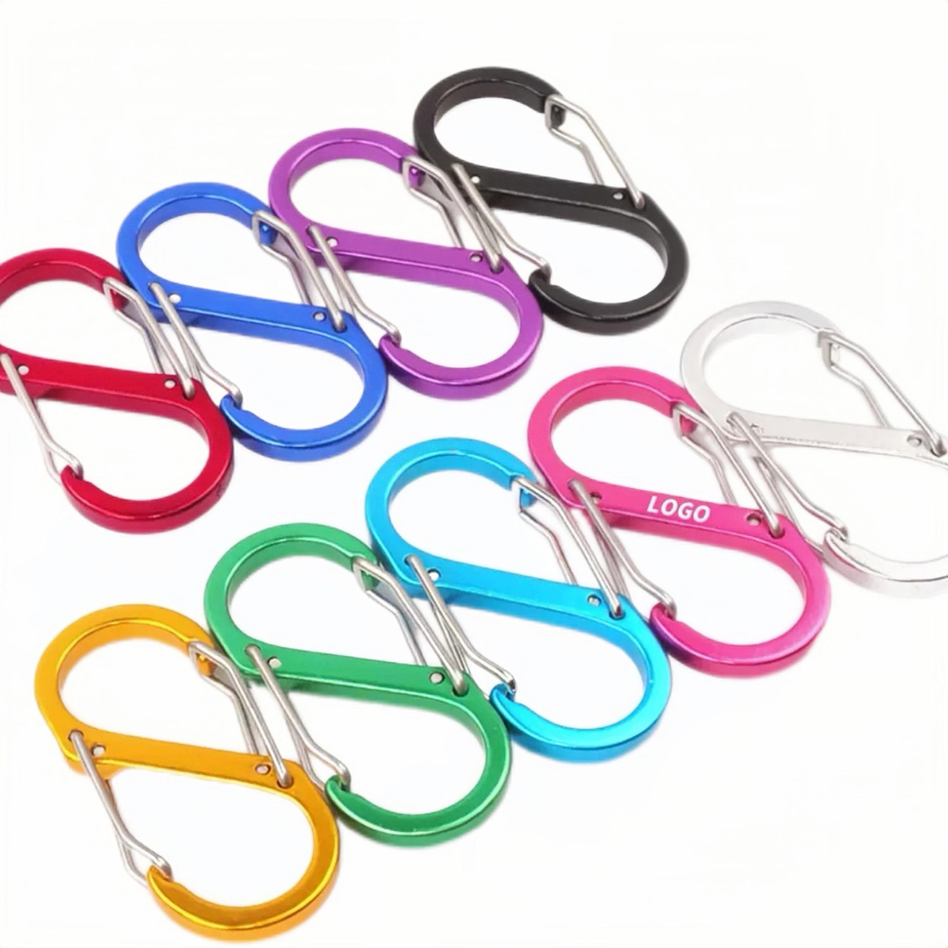 

Многофункциональный алюминиевый карабин-брелок с быстросъемной пряжкой S-типа