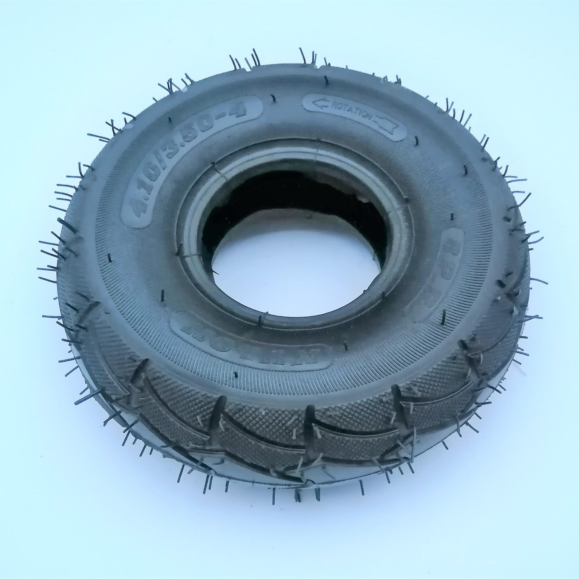 

350-4 Universal Wheel: 6-Layer Rubber Caster Tire with Snake Skin Pattern, Inflatable Outer Tire.
