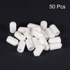 uxcell Round Rubber End Caps Vinyl Cover Screw Protector 8mm White 50pcs