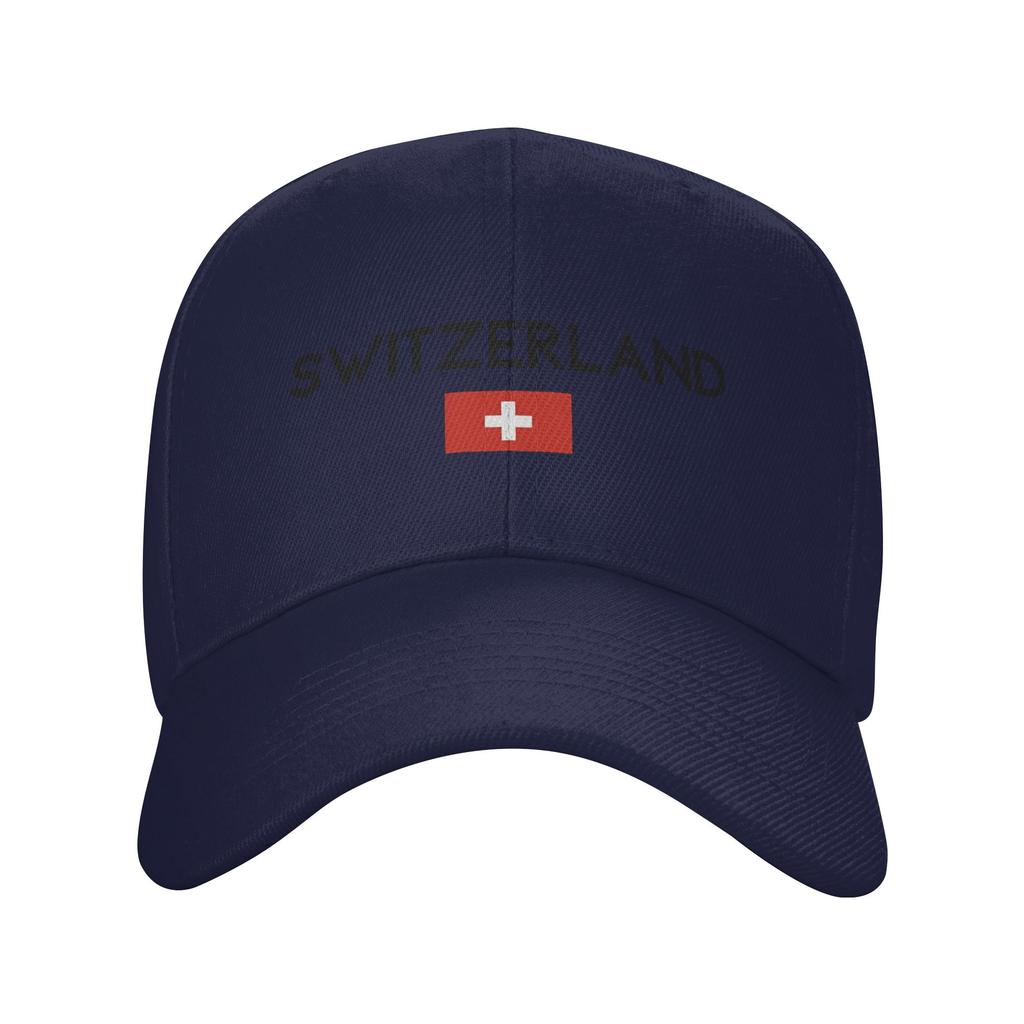 Switzerland Flag Of Switzerland Sun Baseball Cap Spring Couple Women Print Hip Hop Hat Adjustable Casual Running Baseball Cap