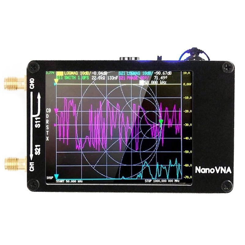 HW3.6 10KHz-1.5Ghz Network Analyzer Kit SD Card Slot Supprt 32G Digital Tester Measuring S Parameter,Smith Chart,