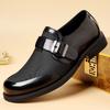 Fashion Quality Non Slip Sole Formal Leather Shoes Luxurious Mesh Perforated Breathable Business Office Casual Leather Shoes Men Loafers