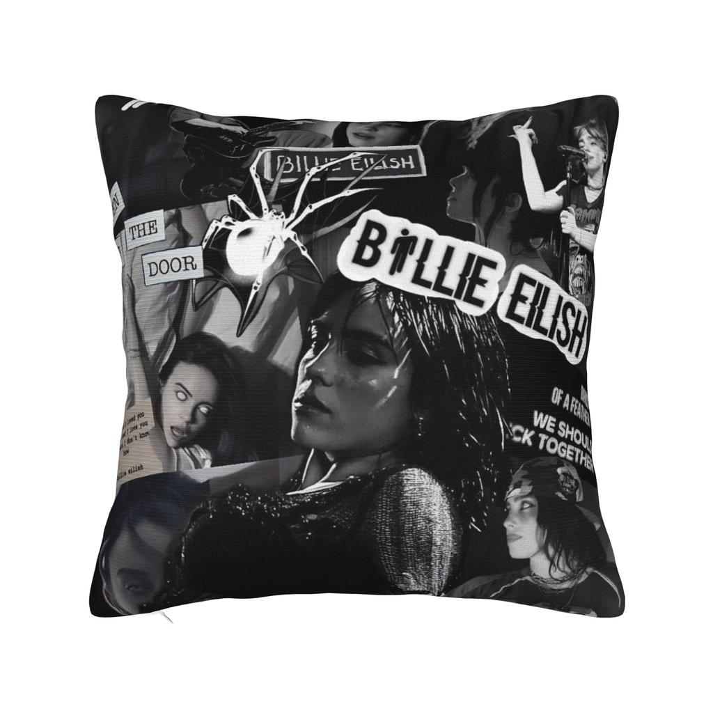 Famous Singer BBillie EEilish  Pillowcase Polyester Cushion Cover Gift Throw Pillow Case Cover Home Drop Shipping 40X40cm