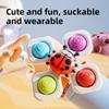 3pcs Colorful Cartoon Animal Suction Cup Spinning Tops  Fun Educational Toy for Kids, Perfect for Bath Time,Dining Table Bathroom Play,Great Halloween