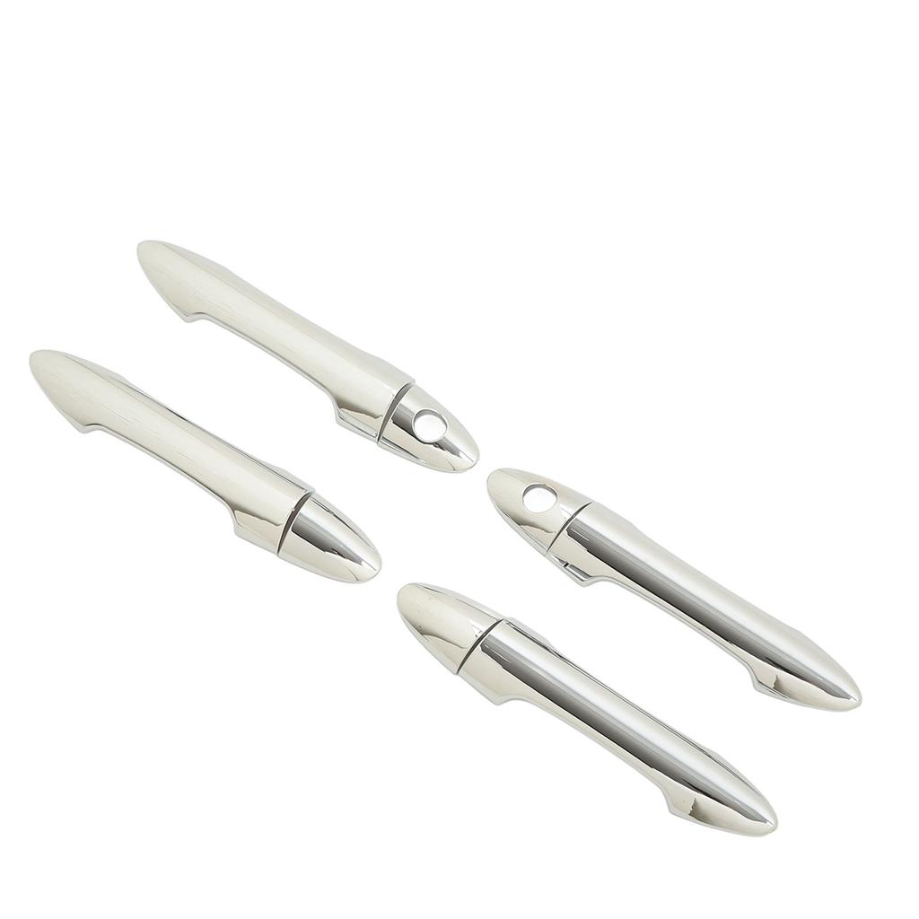 8 Pcs Car Exterior Door Handle Cover ABS Chrome Door Protector for Picanto Morning 2011?2016