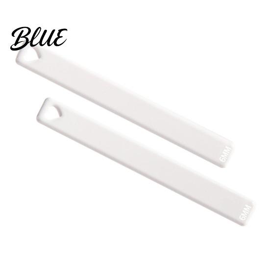 Pottery Clay Depth Guide 1 Pair Acrylic Polymer Guide, 2/3/4/5/6mm Rolling Pin Guides Transparent Thickness Ruler for DIY Tools Earring Making