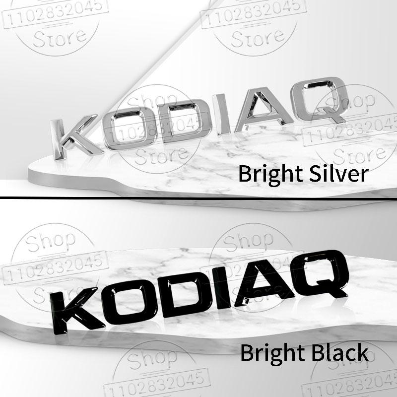 FSNK8 3D Car Decor Fender Emblem Trunk Decal Sticker For Skoda 4x4 Kodiaq Superb Octavia Karoq Kamiq Yeti Karoq Fabia Accessories