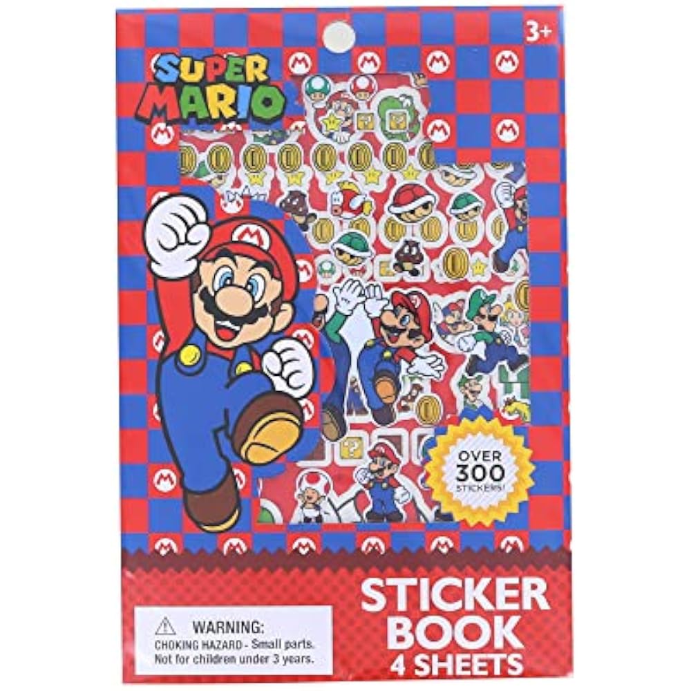 Super Mario Stickers 300 Stickers Reward Stickers Stickers Book Puku Puku Stickers [Parallel Impo...