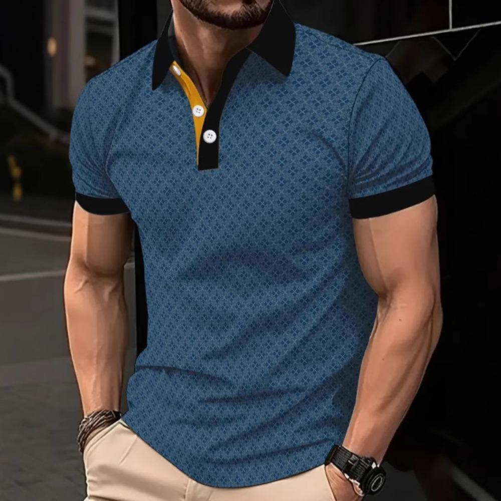 Summer Men's Short-sleeved Shirts Are Casual, Loose, Comfortable and Fashionable. Men's Short-sleeved POLO Shirt