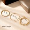 Luxury Infinity Symbol Heart Bracelet Set Love  The infinity symbol combination design is slim and lightweight, supports layering and can be worn for