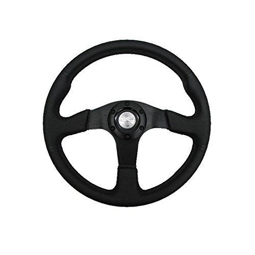 

Fortune D1 SPEC FLAT-R PVC Leather Steering Wheel, 35mm Diameter, Black Stitching, DSC-FR350BK