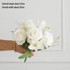 Single Stem Silk Rose Bouquet with Plastic Handle for Wedding Decoration