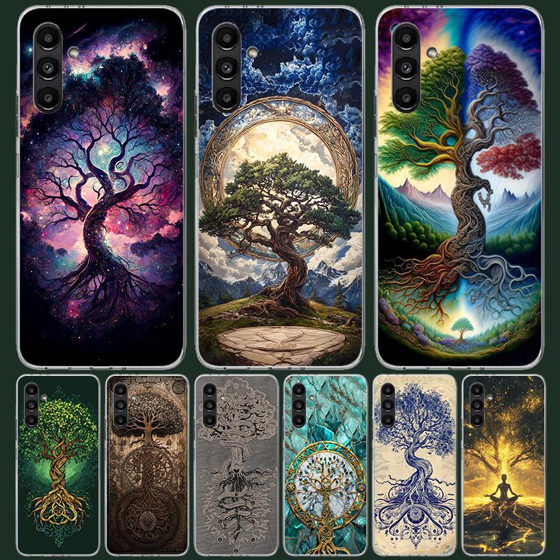 Tree of Life Space Phone Case For Samsung Galaxy A16 A26 A36 A56 A15 A14 A13 A55 A54 A53 A35 A34 A33 A25 A24 A23 A05S A04S A03S