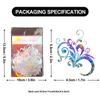 50 Transparent Laser Pattern Tattoo Laser Handbook Material Decoration Stickers PET Transparent Retro Guka Stickers