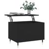 VidaXL Table basse Noir 60x44,5x45 cm Bois d'ingénierie 830941