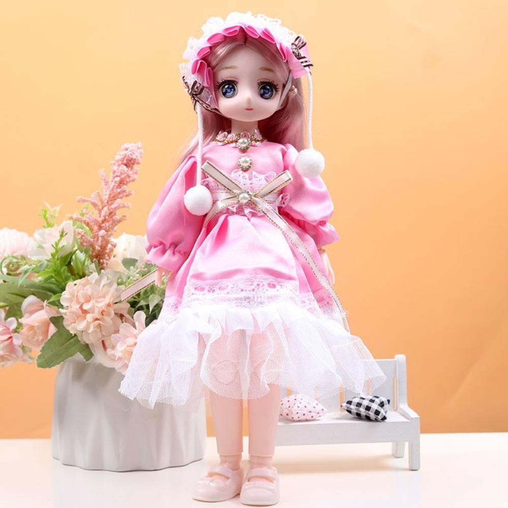 Dress Up 30cm Anime Bjd Doll Spherical Joint 30cm Articulated Toys 1/6 Bjd Dolls  Kids Toy