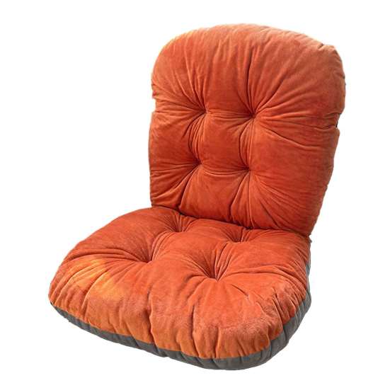 Cuscino Sedile Extra Spesso Cuscino per Sedia con Supporto Lombare, Morbido Supporto per Schiena con Laccetti, Antiscivolo per Ufficio, Sedie da Pranzo e da Gioco
