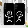Funny Stickman Matchman Soft Phone Case for Samsung A17 A37 A57 A16 A26 A36 A56 A15 A25 A35 A55 A14 A24 A34 A54 A13 A23 A33 A53