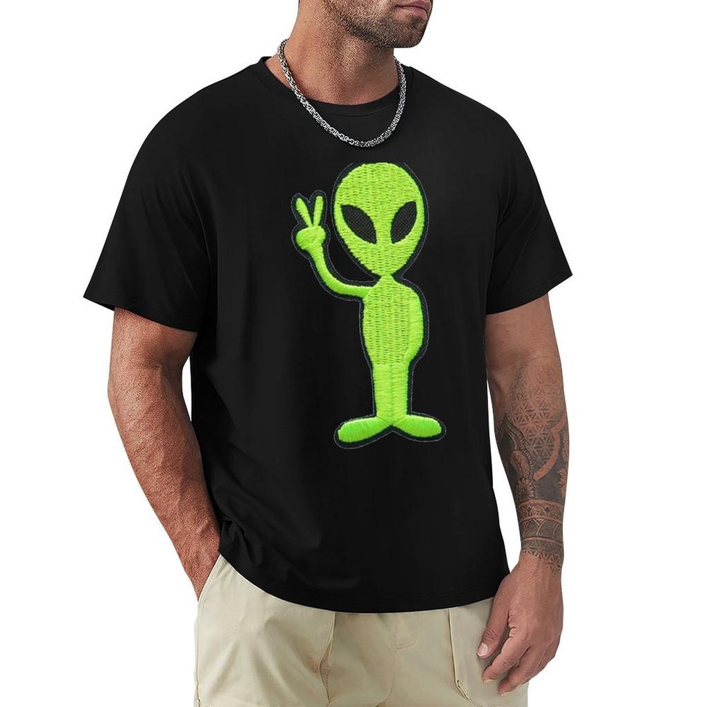 Alien Meme Alien Anime Alien Unisexga Alien Cartoon Tshirt Plus Size Short Sleeve Tshirt