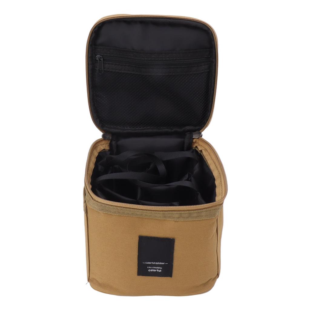 Torba do przenoszenia butelek z przyprawami z wyjmowaną przegrodą wewnętrzną, wykonana z tkaniny Oxford, przenośna torba na słoiki z przyprawami na grilla, piknik, kemping