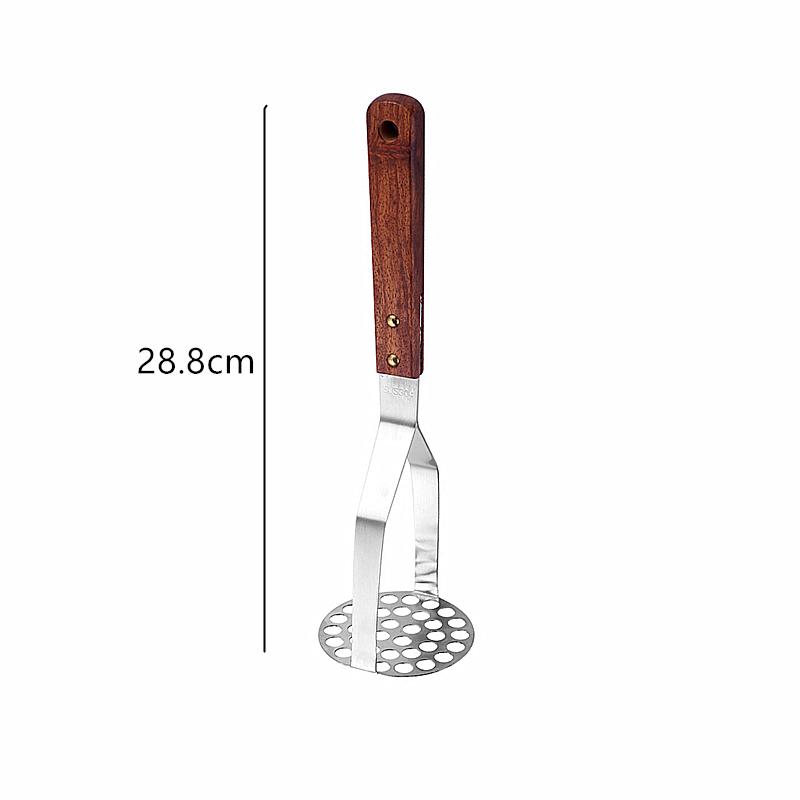 Inicio Triturador de patatas de acero inoxidable Triturador manual de alimentos Prensador de ajo suave Prensador de calabaza Utensilios de cocina Utensilios para el hogar