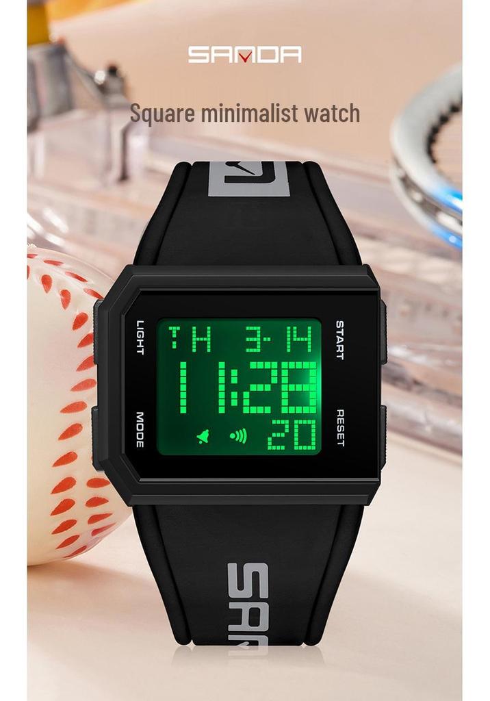 Sanda Youth Trend Multifunctional Digital Electronic Watch