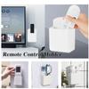 Plastic Remote Control Storage Box Wall Mount Remote Organizer Box Home Remote Control Holder