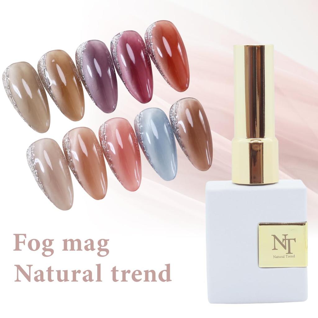 Natural Trend Fog Mag Magnetic Magnetic Marble Nails Mag One Gel, 8ml, Nails, (Fog 09, Size)