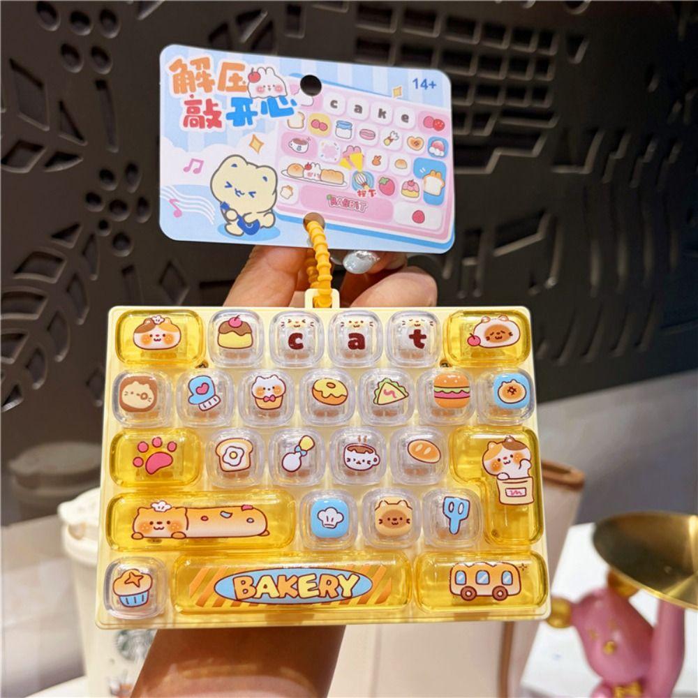 26-Tasten Mini-Tastatur Anhänger Niedliches Design Tastatur Schlüsselanhänger Kinder Tasche Anhänger