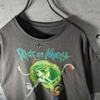 [USED] Vintage American comic book anime T-shirt, monster print, vintage grey