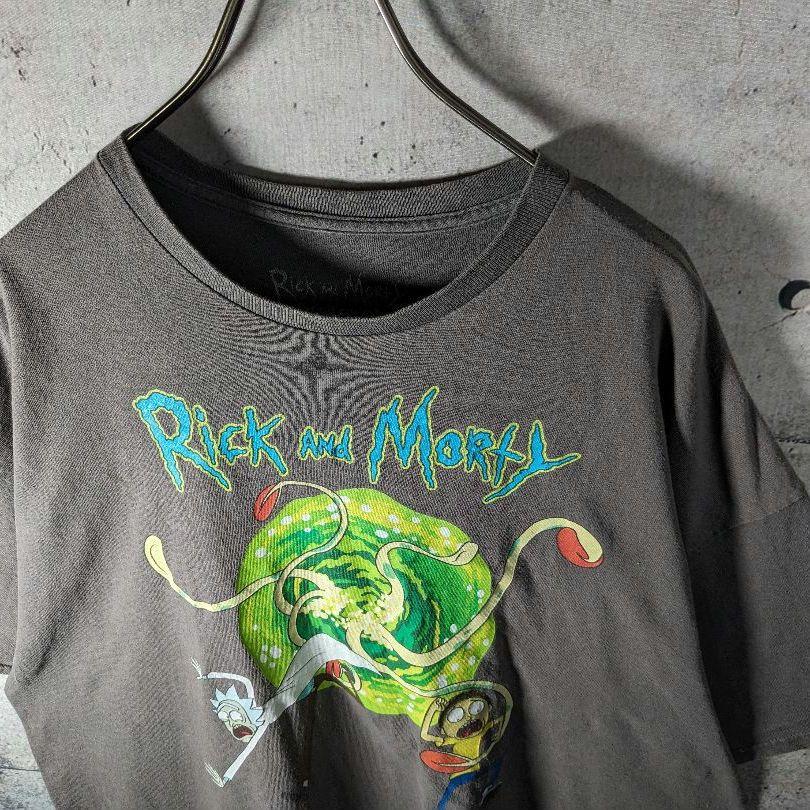 [USED] Vintage American comic book anime T-shirt, monster print, vintage grey