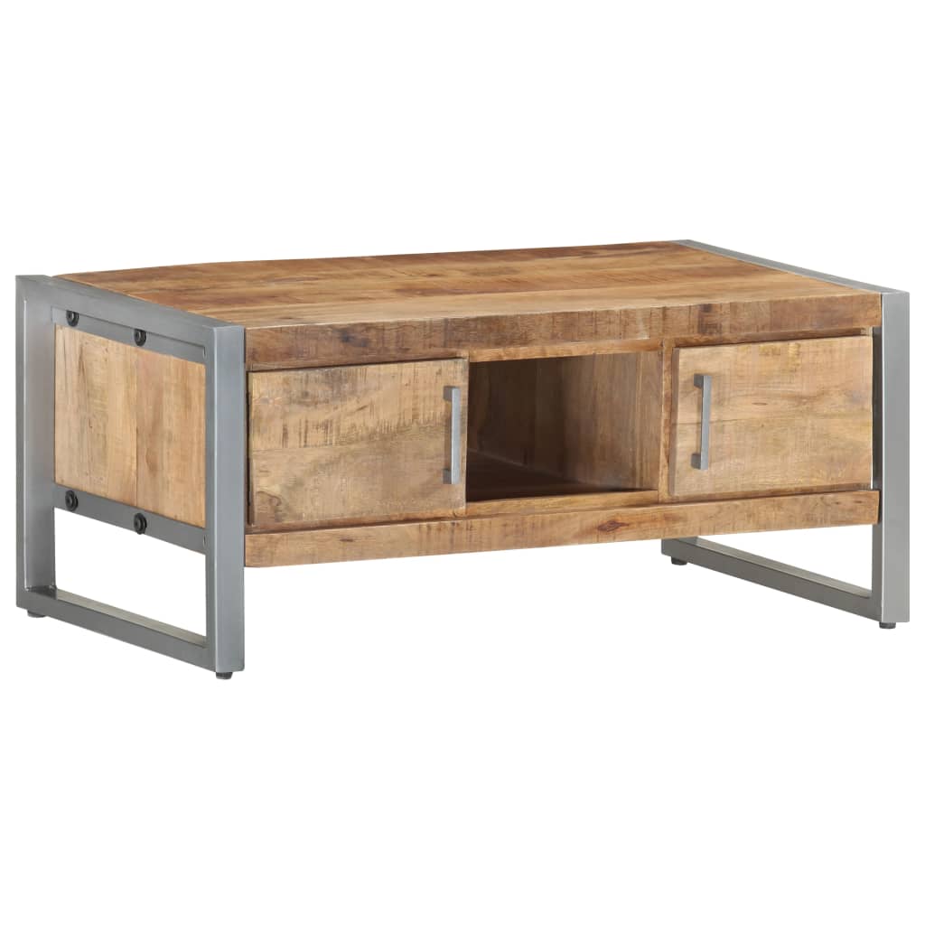 Coffee Table 95 x 50 x 40 cm Rough Mango Wood