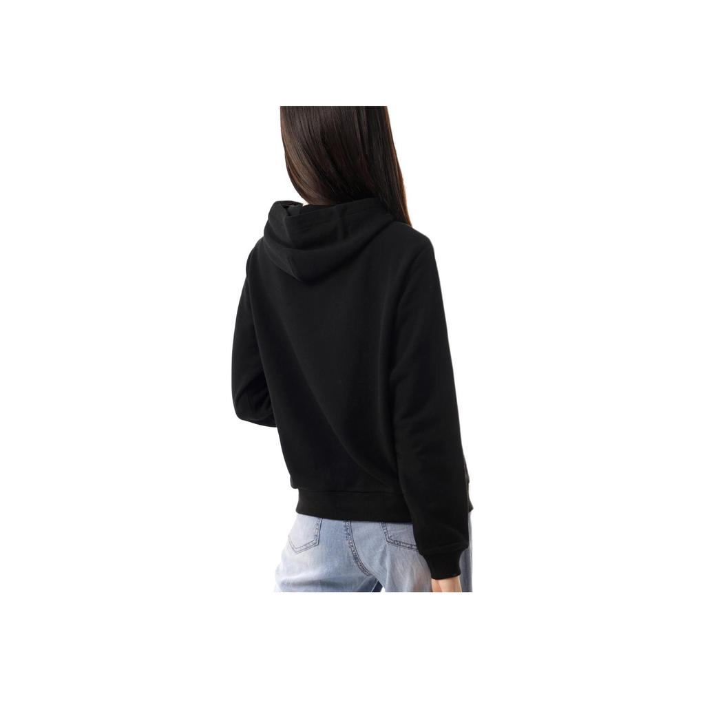 Polo Ralph Lauren Logo Embroidered Hooded Long Sleeve Jacket Women jackets Black WMPOKNINFB20708-001