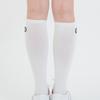 DOYOUKNOWMC ALL SEASON Einfarbig Weiße Baumwolle Elasthan Kniestrümpfe