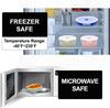 Collapsible Silicone Food Storage Container Set 4-piece Outdoor Portable Food Box, MicrowaveableMultiple sizes available