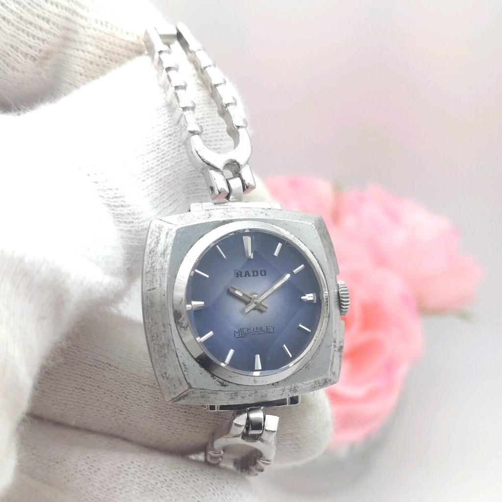 Used "Working item" RADO MCKINLEY McKinleyCut glassWatchLadiesHand-woundManagement 003ban