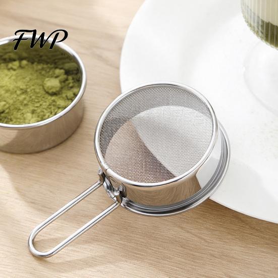 Baking Flour Sifter Small Stainless Steel Fine Mesh Sieve for Cocoa Powder Handheld Sugar Egg Liquid Filter Home Kitchen