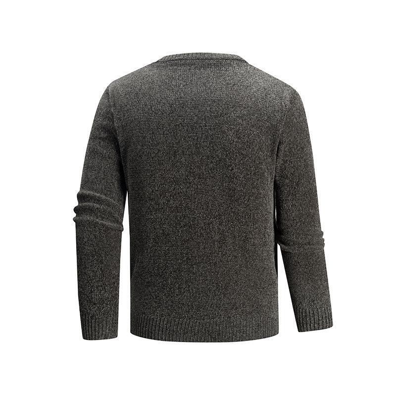 Toamnă Iarnă Modă Bărbați Pulover Tricotat Pulover Stil Coreean Lejer Gât Rotund Cămașă de Bază