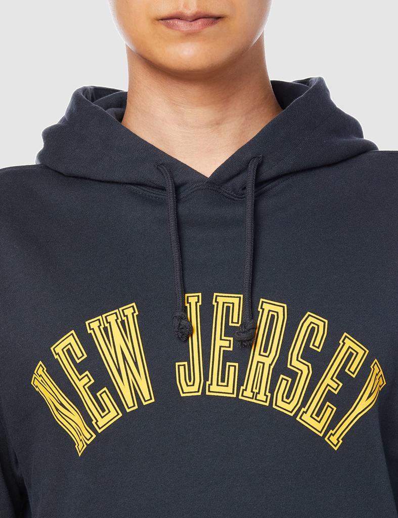 Champion Men's Long Sleeve Graphic Print Hooded Sweatshirt, Navy, Size XL, C3-W120